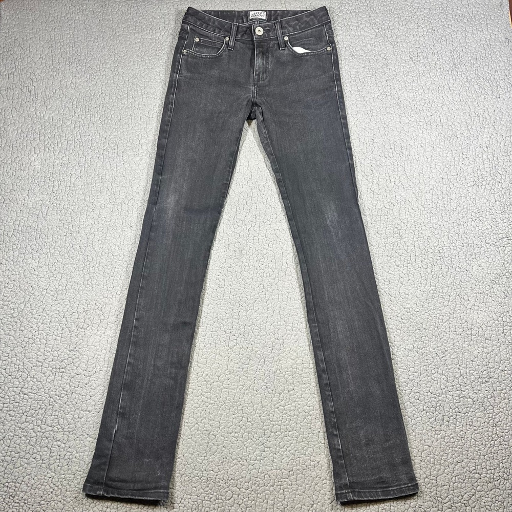 Naked & Famous Skinny Guy Jeans Stretch Raw Japanese Black Denim Size 29 (27x33)
